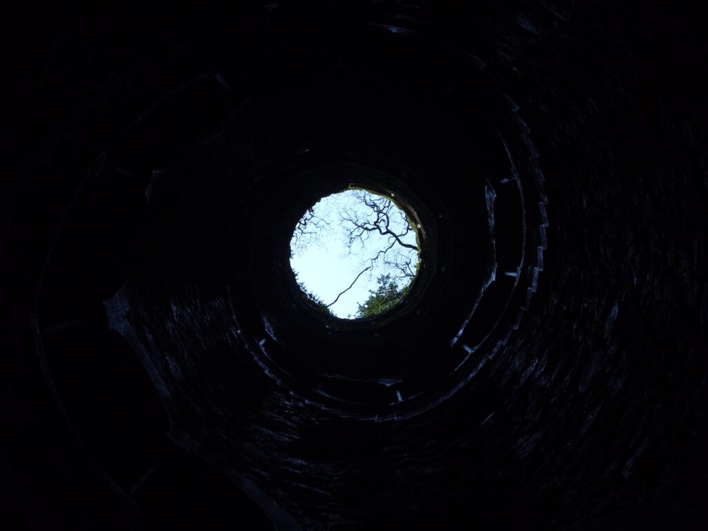 Water well from the inside.