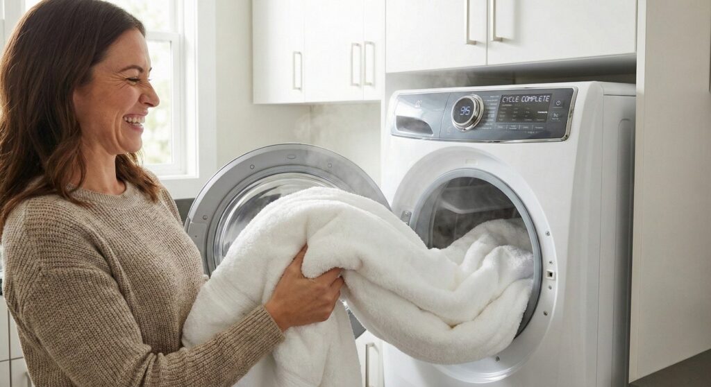 Soft and clean clothes thanks to home water treatment.