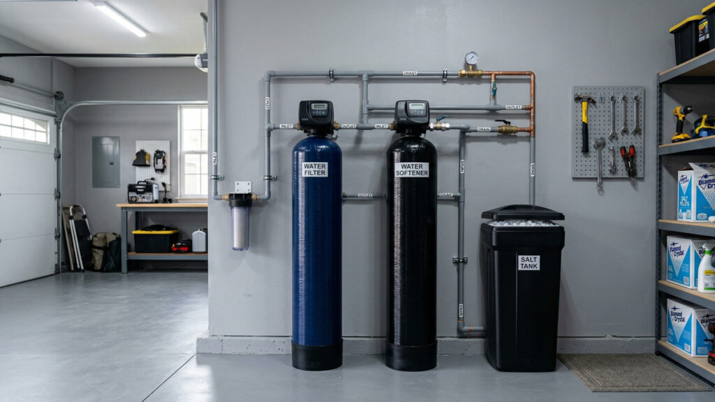 Professional installation of water filtration systems Central Florida home.