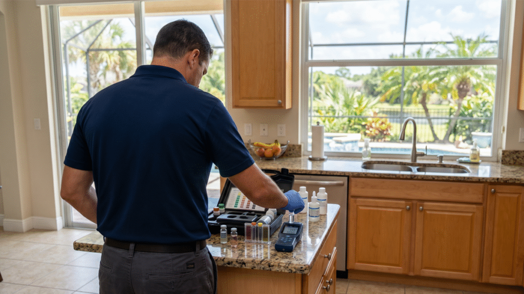 Professional residential water testing service in Central Florida