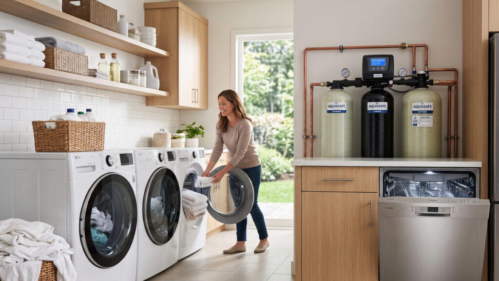 Home appliances protected by a professionally maintained water filtration system