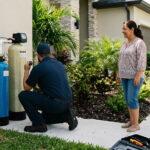 Home water filter system installed in a Central Florida home
